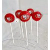 Handmade 49ers Mini Edible LOGO For Chocolate Covered Treats,Icing Sheet