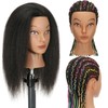 Mannequin Head with Human Hair 14 Inch Cosmetology Mannequin Head
