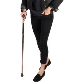 Soles Foldable Cane Walking Stick Bronze (SLS802BR)
