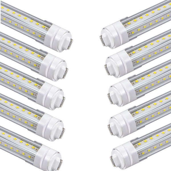 GOCuces 36W T8 LED Tube Lights 4 Foot(Equal to 45.8in),60W F48T12 R17d HO Fluorescent Bulb Replacement,White 6500K,Pack of 10 Shop Lamp