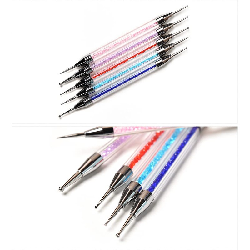 KADS Dotting Brush, 3 Pieces Nail Brush Set Nail Art