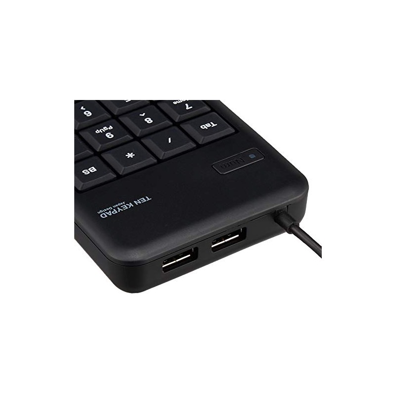 Elecom Wired 10-Key Board Small Membrane Heavy Duty USB Hub