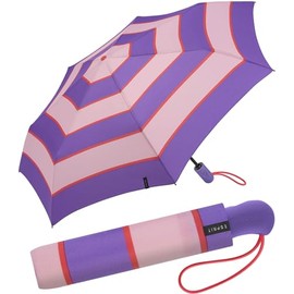 ESPRIT Pocket umbrella, Collegiate Stripe Deep Lavender, Automatic pocket umbrella