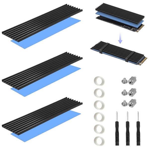 M2 SSD Heat Sink, M.2 SSD Heatsink, M2 Heatsink, Aluminium