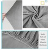 DUJUIKE Bed Headboard Cover, Bed Headboard Covers, Soft Stretch Velvet