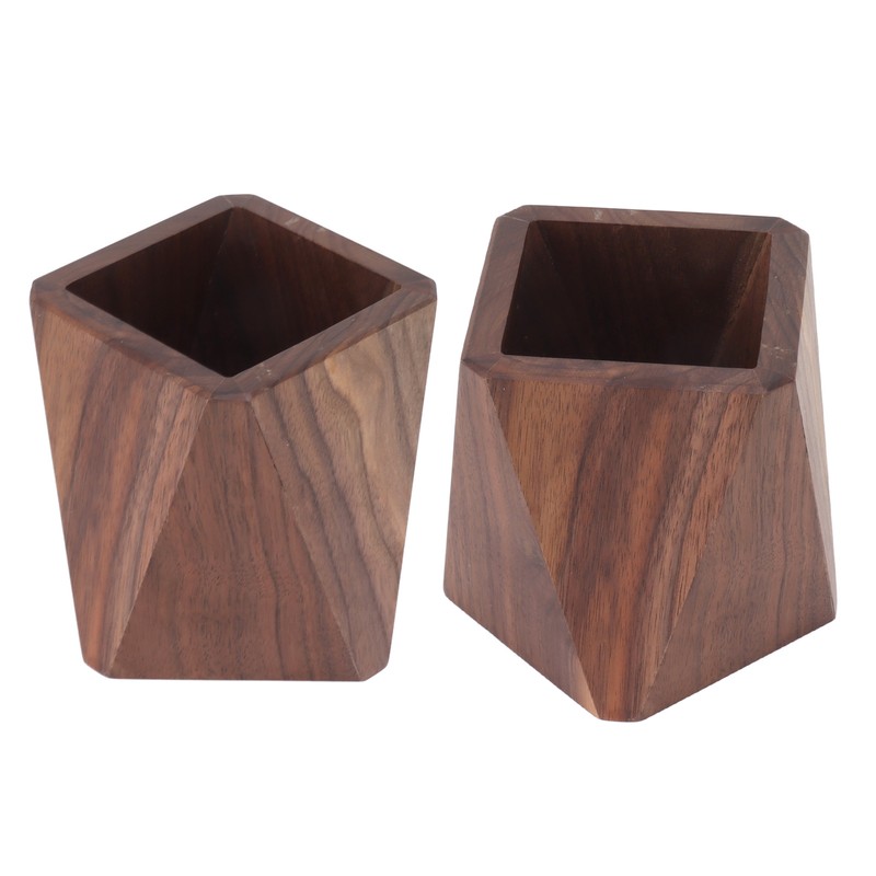 Cooking Utensil Container Smoothing Stable Large Capacity Simple Wooden Pen