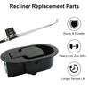 Biaungdo Metal Recliner Replacement Parts with Cable, Black Heavy Duty