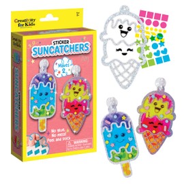 Creativity for Kids Sticker Sun Catchers Mini Craft Kit: Create 2 Suncatchers - Toddler Easter Basket Stuffers and Gifts, Arts & Crafts for Kids, Window Art for Kids (Ages 3+)
