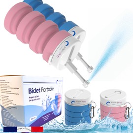 Istinja Bidet, tragbar, Doppelpack, Hygiene für Intimtoilette, praktisch nach der Geburt, Mutterschaft, Baby, Waschen des Perinas, Gesäß, tragbar, Handtasche, Rucksack, Reisen, Camping, Wandern, Biwak