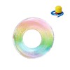 Float Ring, O Shape, Glitter, Rainbow Type, Multi-functional Float, Includes