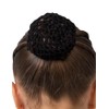 DANZINATTA Red para Cabello de Niña, Negro, Talla Unitalla