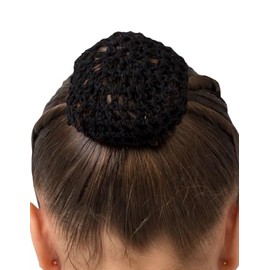 DANZINATTA Red para Cabello de Niña, Negro, Talla Unitalla