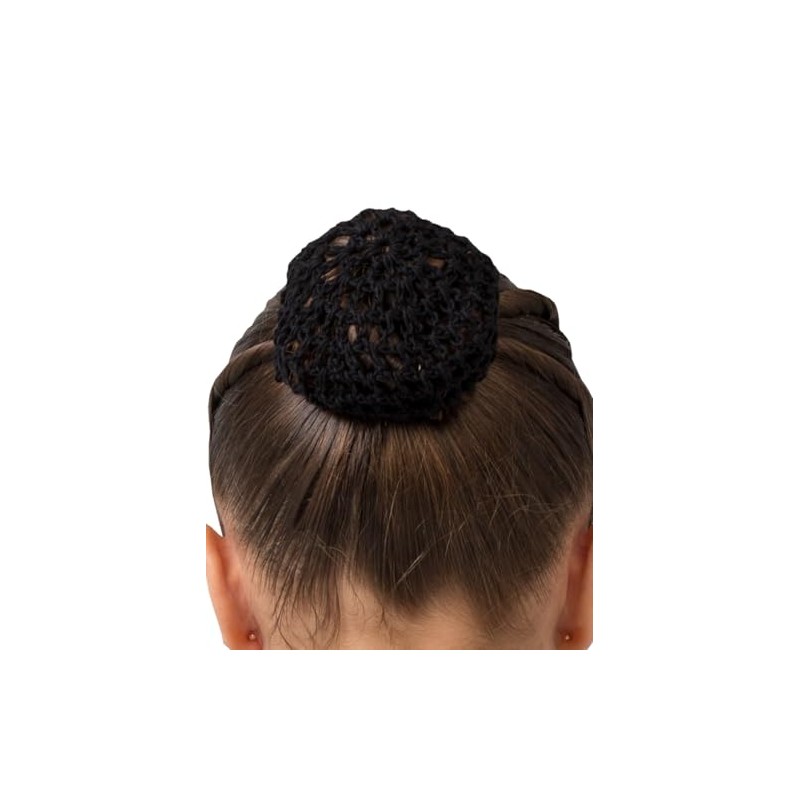 DANZINATTA Red para Cabello de Niña, Negro, Talla Unitalla