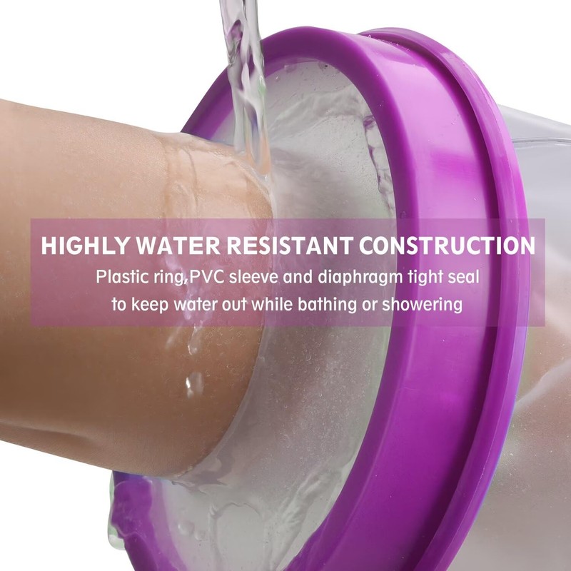 MEDOTS Purple Adult Half arm Cover Protector for Shower Reusable