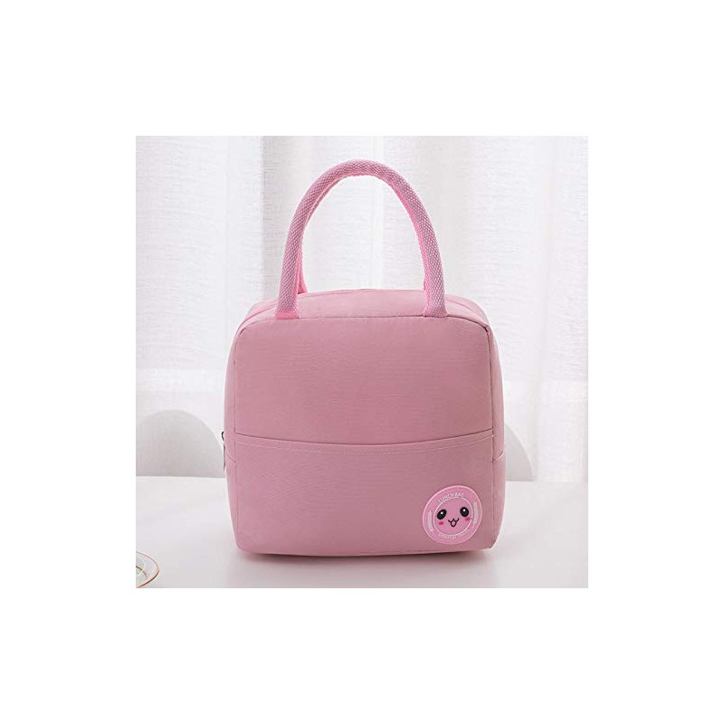 U-SITU BD002 Lunch Bag, Large Capacity, Cute, Smile, Lunch Bag,