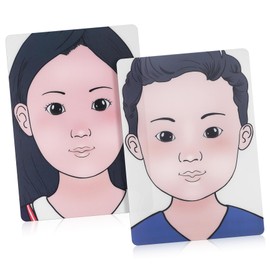 IWOWHERO 1set Face Paint Practice Board Face Painting Kit for Boys and Girls Adults Paint Stencils Washable Painting