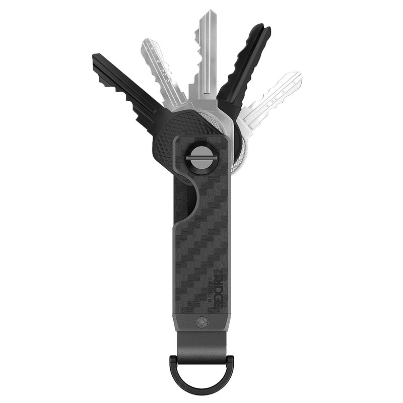 The Ridge EDC Minimalist Keycase Metal Key Organizer, carbon fiber