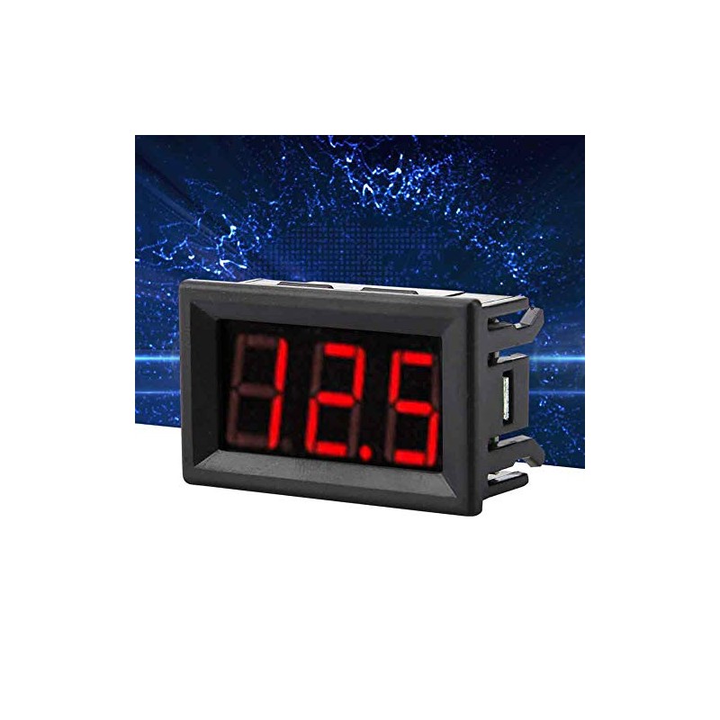 Volt?metro Digital Led 0,56 Pulgadas con Protecci?n Inversa Dc 0-100