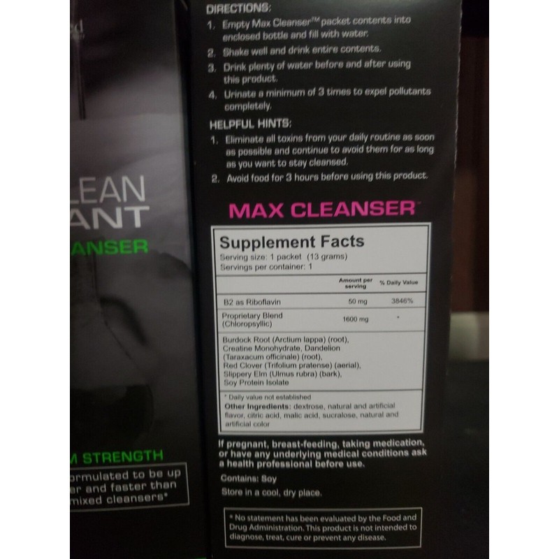 Purified Brand Puriclean Instant Max Complete Body Cleanser Detox --