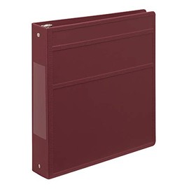 Carstens 1.5- Inch Heavy Duty 3-Ring Binder - Side Opening (Wine)