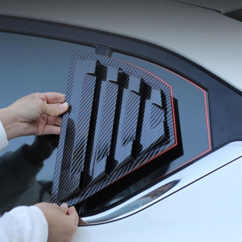 venveal Rear Side Window Louvers Compatible with NIS-san Sentra 2020-2025
