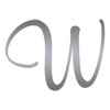 Mural Cursive Font W Initial - Vinyl Decal Sticker -