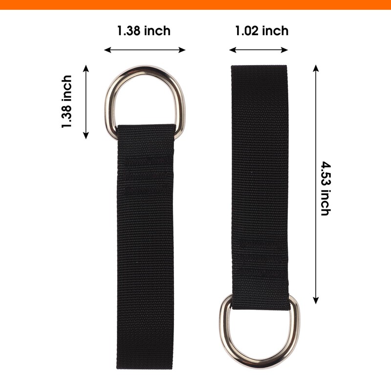 AQDD LAT/Bench Bar Attachment Straps - for bowflex Accessories (Pair)