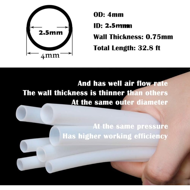 10M Pneumatic Tubing Pipe PU Polyurethane Tube Air Compressor Hose