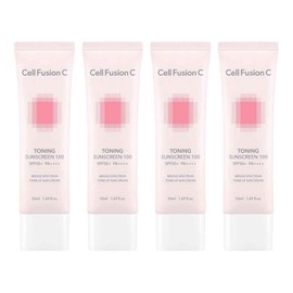 Cellfusionc Foundation-Free Toning Sunscreen 100 SPF50+ PA++++, 50ml, 4 pieces / 셀퓨전씨 파데프리 토닝 썬스크린 100 SPF50+ PA++++, 50ml, 4개