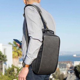 ecosmile Canvas Messenger Bag Sling Bag Crossbody Shoulder Bag for Men Women Travel Work Satchel Bags