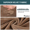 FantasDecor 4 Piece Sofa Velvet Couch Covers for 3 Cushion