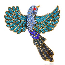 FAIRYGATE Mens Lapel Brooch Anti Exposure Fixed Brooches Crystal Lapel Pin Animal Shape Brooch for Women Ladies Party Favors B3208