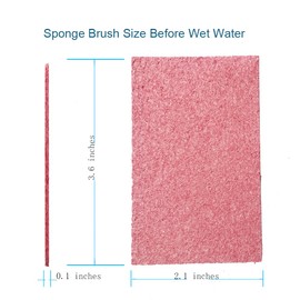 12PCS Cleaning Sponge，2.5X4.0 inches, Kitchen DishSponge, Cleaning Scrub Color Sponge, Biodegradable Natural Sponge, Non-Scratch Kitchen Cellulose Dishwashing.