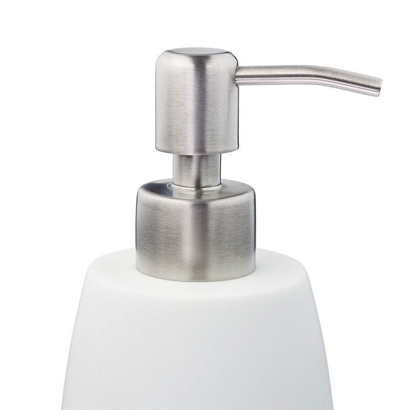 Relaxdays Soap Dispenser 300ml Refillable Bathroom Kitchen Liquid Soap Dispenser