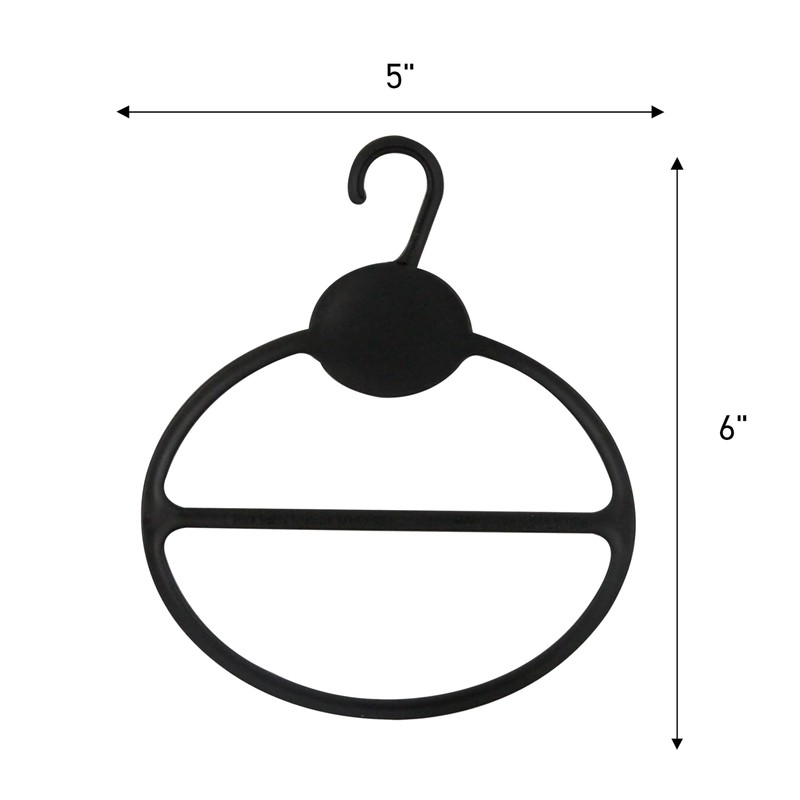SSWBasics Black Scarf Hanger - Pack of 50