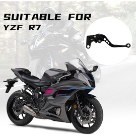 BAOUFF Motorcycle Brake Clutch Levers for R7,Adjustable 6061 Aluminum CNC Handle Lever for YZF R7 2022-2025-Black