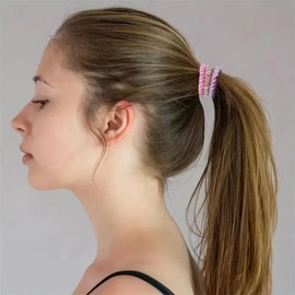 katmerio Hair Bobbles for Girls, Pack of 10 Elastic Bands, Non-Slip Hair Rubber Bands, Stretchy Ponytail Holder (Mixed Colour)