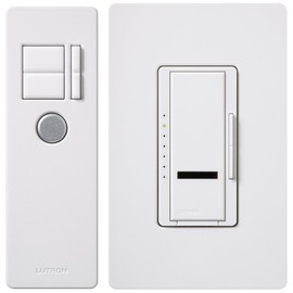 Lutron Maestro IR 600-Watt Single-Pole Digital Dimmer, MIR-600THW-WH, White