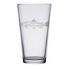 HullSpeed Designs Rainbow Trout Engraved Pint & Beer Glasses (Set
