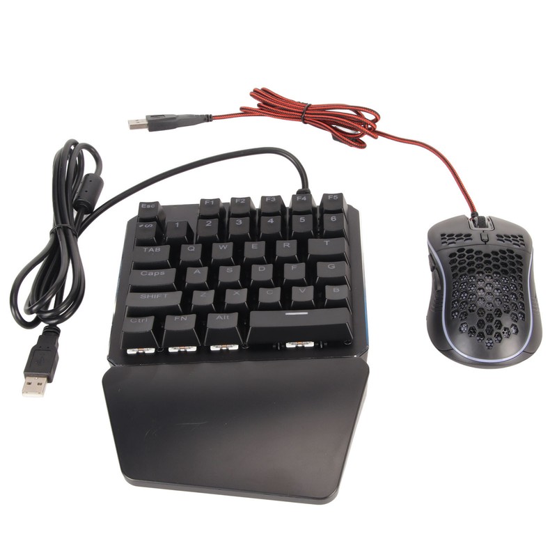 Wired Keyboard Mouse Converter Combo Plug and Play Keypad Mouse