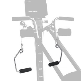 Dsyboko Open Ended Chrome Grip Handles for Total Gym Accessories - Compatible with Total Gym XLS, Supra, Electra, FIT - Replacement Parts