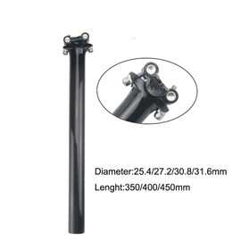 Alfa Pasca Carbon Fiber seat Post 31.6 Suspension Seatpost Zero Offset Seatpost Dropper Mountain Seat Post Road Bike Accessories 3K Glossy 31.6x400mm