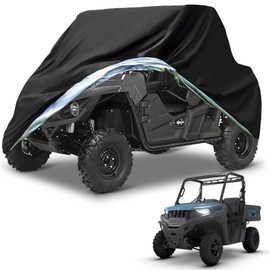 NEVERLAND UTV Covers Heavy Duty - Side by Side Cover Waterproof 300D Outdoor Storage Waterproof Black Compatible with Honda Pioneer Polaris Ranger Protection 114"x 65"x 73"