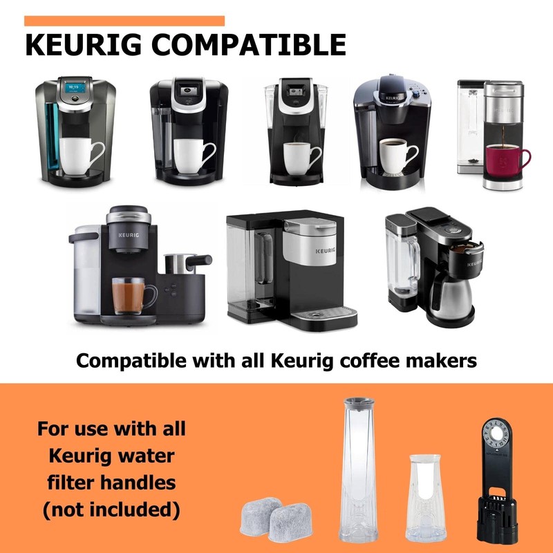 Premium 6-Pack Keurig Compatible Water Filters Replacement by Fanativita, Fit