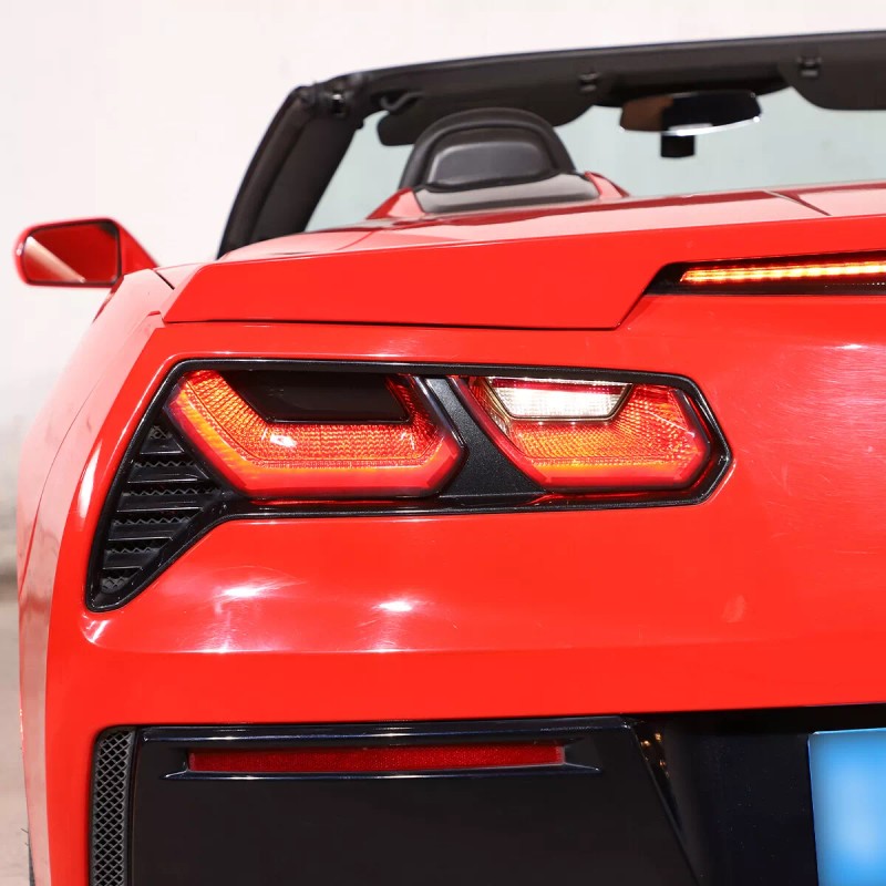 car-attention For 2014-2019 C7 Corvette Rear Tail Light Blackout Kit