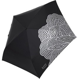 Mabu Umbrella, Parasol, Dual Use, Folding Umbrella, 100% Light Shading Ratio, Jotaro Saito x Mabu Sun or Rain, Ultra Lightweight, Black, Stylish, Popular, Men's, Women's, Rain Umbrella, Full Light