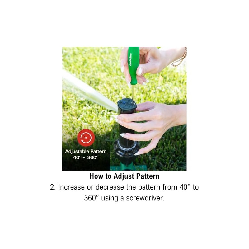Rain Bird 42SASPG Gear Drive Rotor Sprinkler with Adjustable Spray