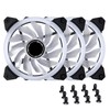 EZDIY-FAB 120mm PWM White PC Case Fan LED Ring Fan