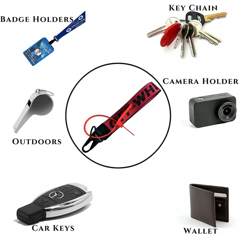 Fashion Letter Lanyard Keychain,Wristlet Keychain,Key Chain can Hang Key,Wallet,Jeans Decoration,Office