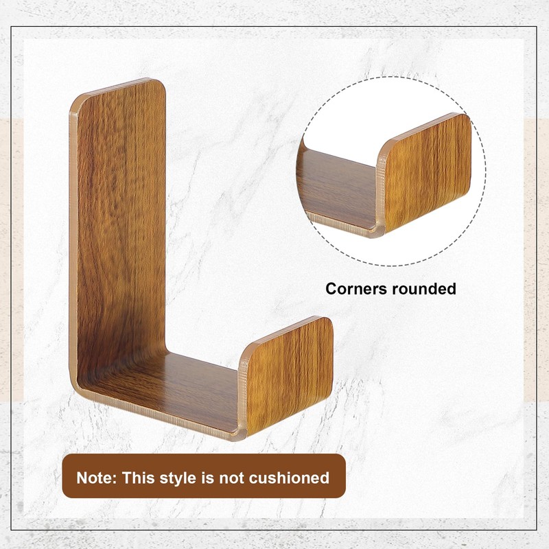 Weewooday 4 Pieces Headphone Hanger Holder Desk Adhesive Headphone Hook